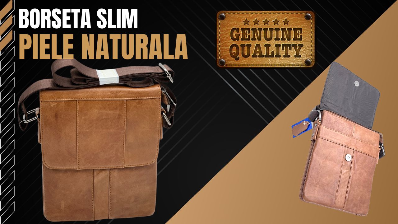 Borseta barbati slim din piele naturala de bovina